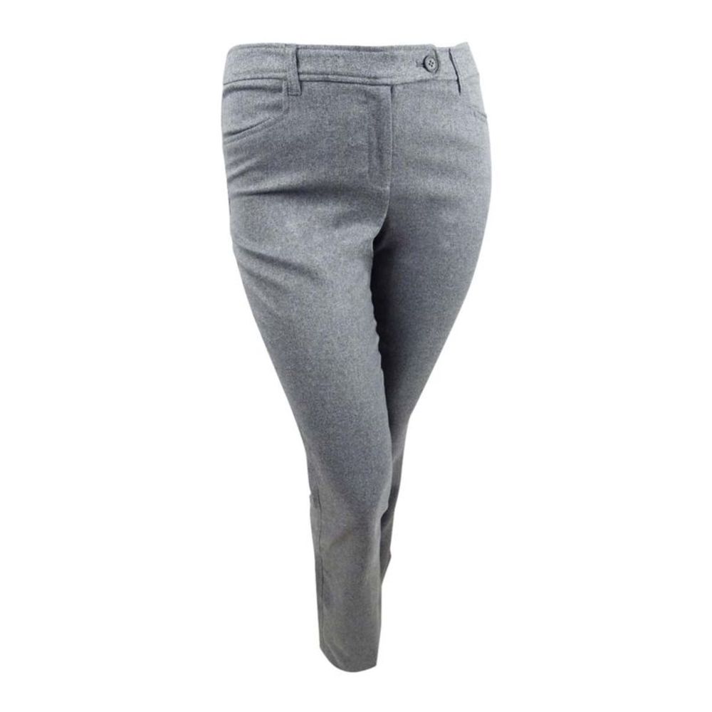 Anne Klein Women's Duke Twill Dress Pants - Grey Melange